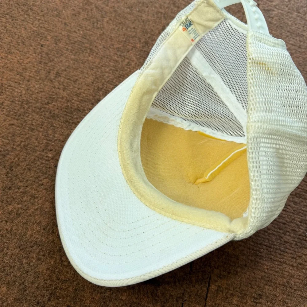 B- Vintage Kmart Havoline Racing Trucker Hat White Mesh Snapback Cap That Hat